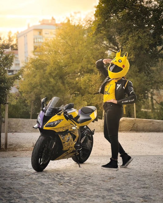Motorcycle Helmet Cover - Pikachu — imagem 2