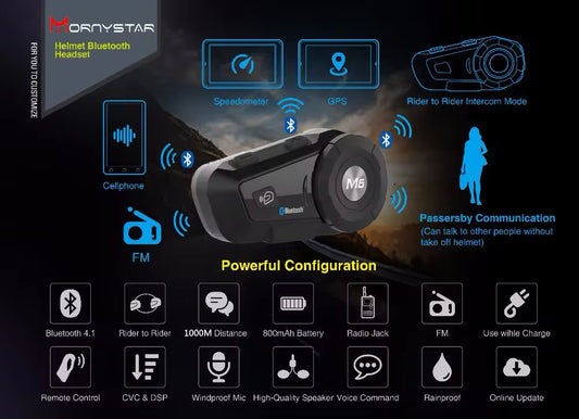 2x Intercomunicadores Moto - Mornystar M6 — imagem 2