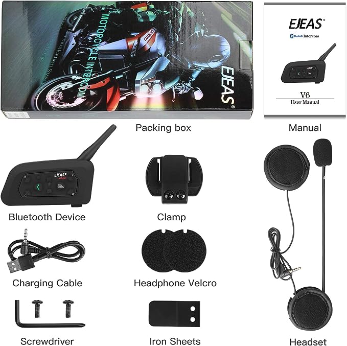 Intercomunicador Moto - EJEAS V6 Pro (1200m) — imagem 2