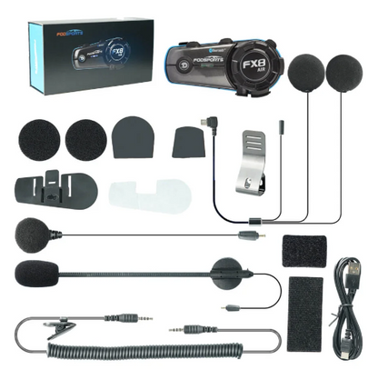 2x Intercomunicadores Moto - Fodsports FX8 AIR - Bluetooth 5.0 — imagem 2