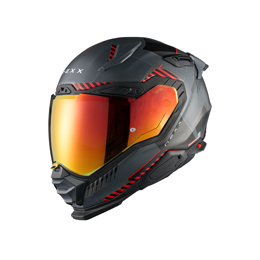 NEXX X.WST3 FLUENCE CINZA VERMELHO MATTE — imagem 2
