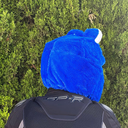 Motorcycle Helmet Cover - Monstro das Bolachas Azul — imagem 3