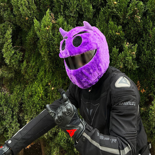 Motorcycle Helmet Cover - Purple Devil — imagem 2