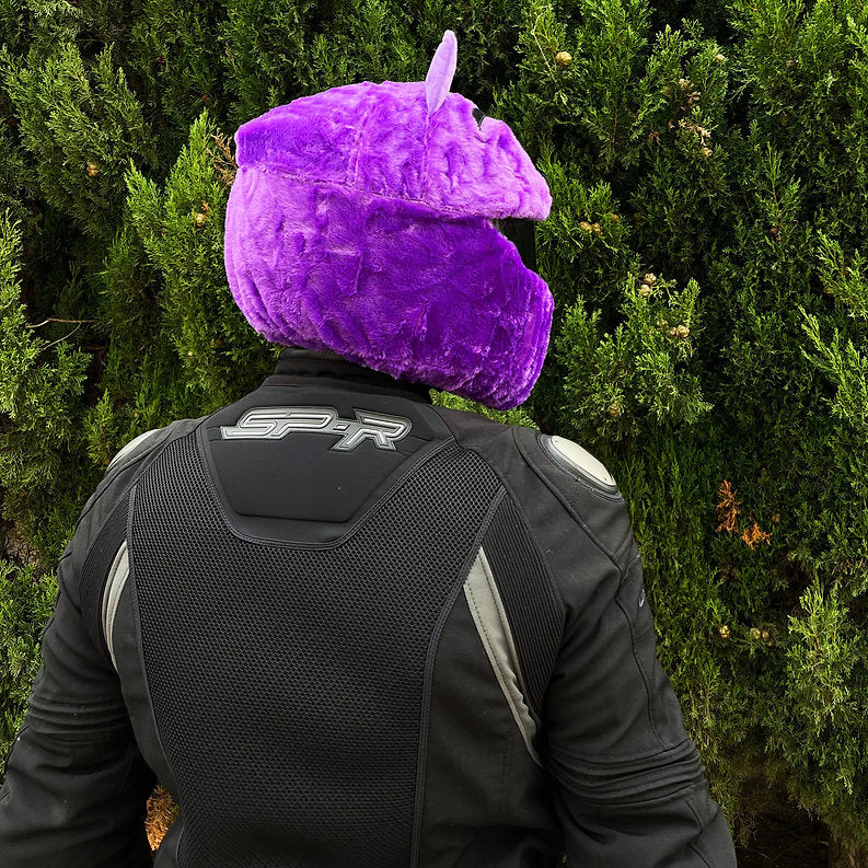 Motorcycle Helmet Cover - Purple Devil — imagem 4