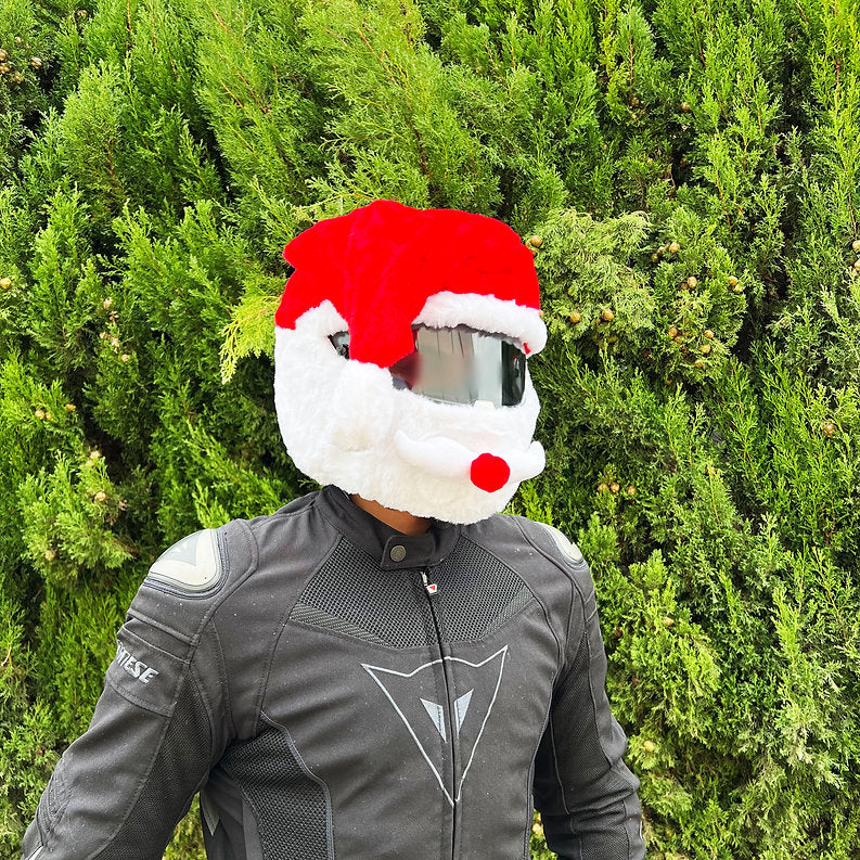 Motorcycle Helmet Cover - Pai Natal — imagem 2