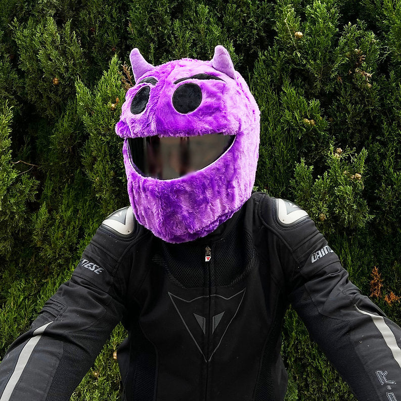 Motorcycle Helmet Cover - Purple Devil — imagem 5