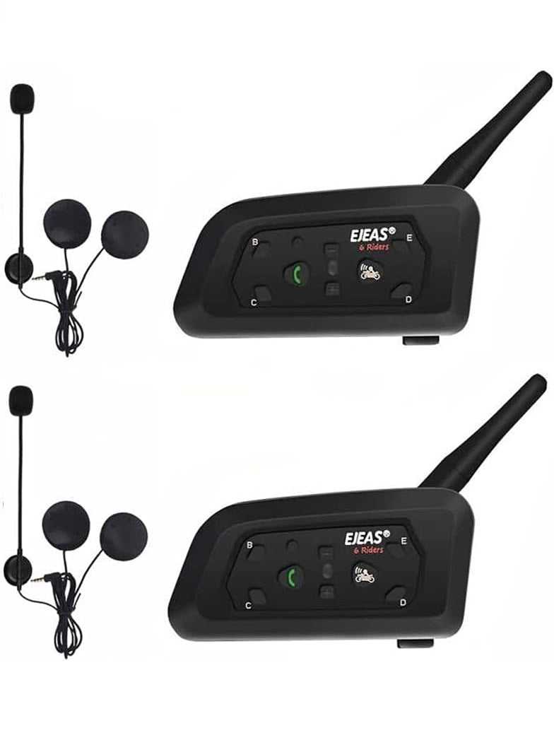 2 x Intercomunicadores Moto - EJEAS V6 Pro (1200m) — imagem 2